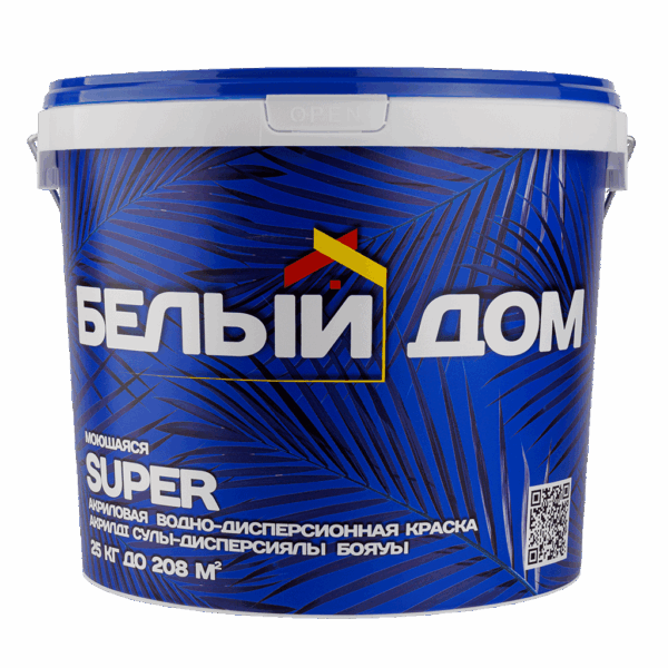 Акриловая водно-дисперсионная краска SUPER